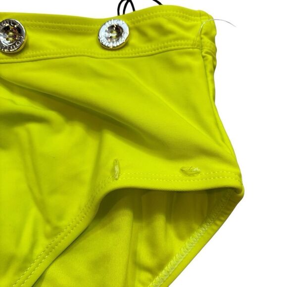 Brand new without tags Juicy Couture Neon Green High Waisted Bikini Bottoms XL - Picture 3 of 9